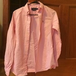Ralph Lauren Custom Fit Oxford Button Up Shirt